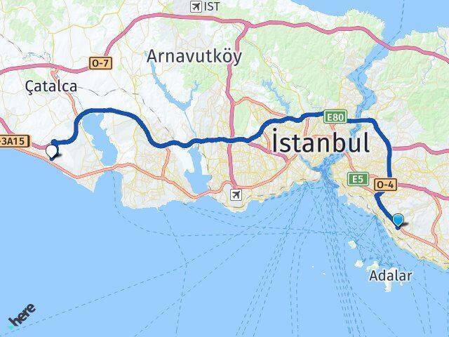 Bağlarbaşı Kumburgaz Arası Kaç Km - Yol Tarifi