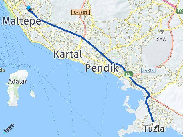 Bağlarbaşı Tuzla Arası Kaç Km - Yol Tarifi