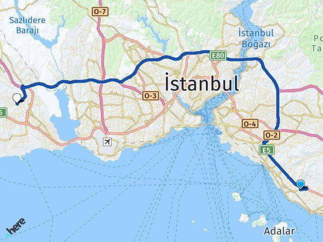 Cevizli Esenyurt Arası Kaç Km - Yol Tarifi