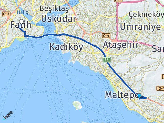 Cevizli Fatih Arası Kaç Km - Yol Tarifi
