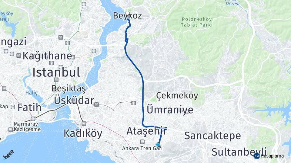 Fındıklı Beykoz Arası Kaç Km - Yol Tarifi