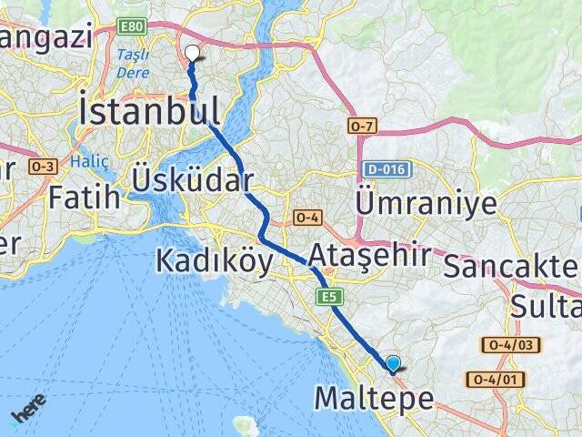 Zümrütevler Levent Arası Kaç Km - Yol Tarifi