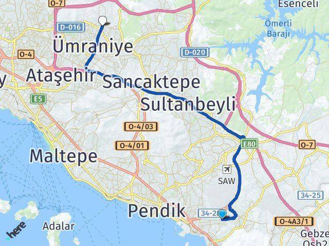 Ahmet Yesevi Çekmeköy Arası Kaç Km - Yol Tarifi
