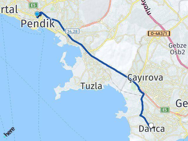 Bahçelievler Darıca Arası Kaç Km - Yol Tarifi