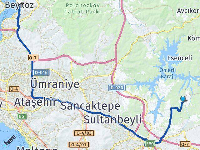 Ballıca Beykoz Arası Kaç Km - Yol Tarifi