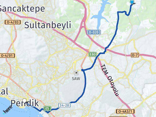Ballıca Pendik Arası Kaç Km - Yol Tarifi