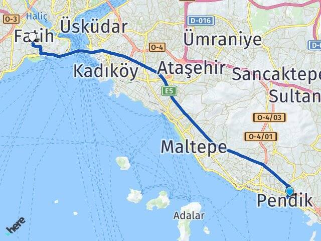 Doğu Haliç Üniversitesi Arası Kaç Km - Yol Tarifi