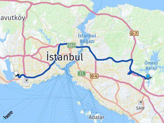 Emirli Küçükçekmece Arası Kaç Km - Yol Tarifi