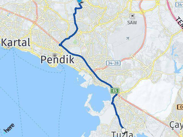 Ertuğrul Gazi Tuzla Arası Kaç Km - Yol Tarifi