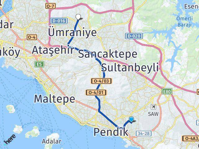 Esenler Çekmeköy Arası Kaç Km - Yol Tarifi