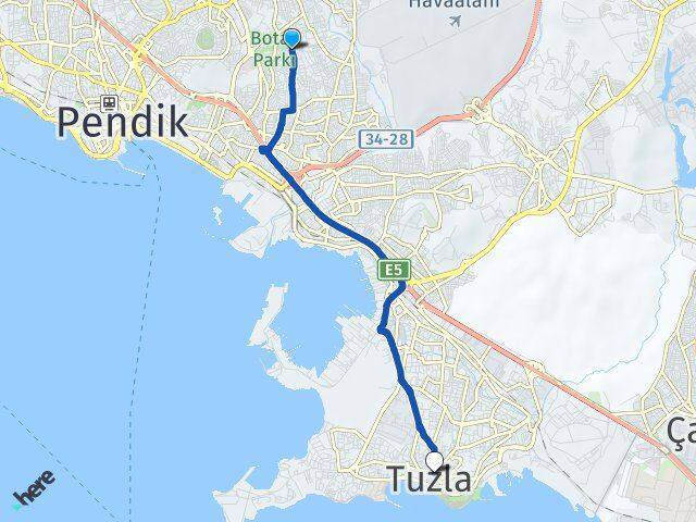 Esenler Tuzla Arası Kaç Km - Yol Tarifi