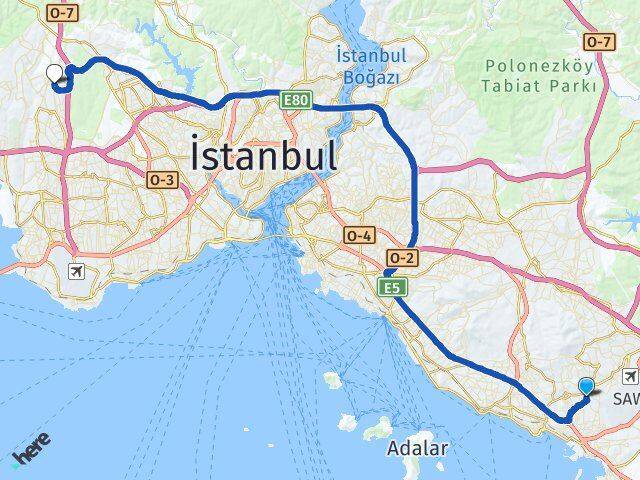 Güllü Bağlar Başakşehir Arası Kaç Km - Yol Tarifi