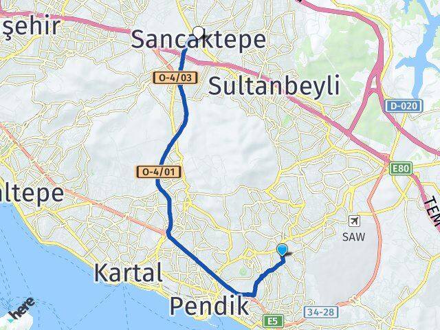 Güllü Bağlar Sancaktepe Arası Kaç Km - Yol Tarifi