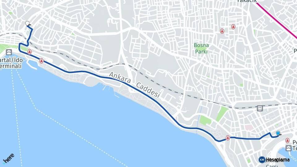 İstanbul Pendik Kartal Arası Kaç Km - Yol Haritası