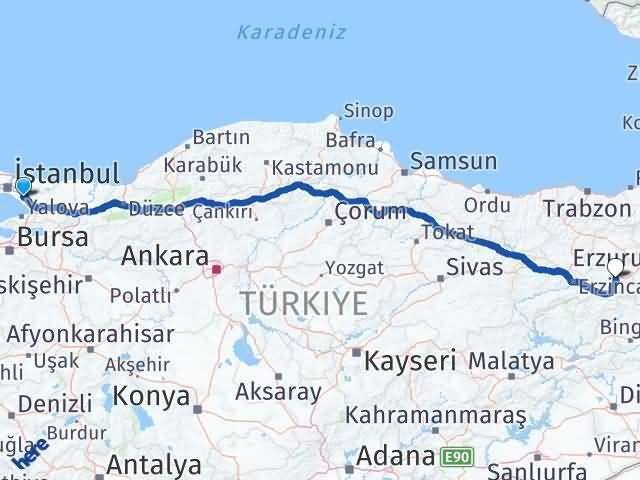 Kurtköy Gökçe Arası Kaç Km - Yol Tarifi