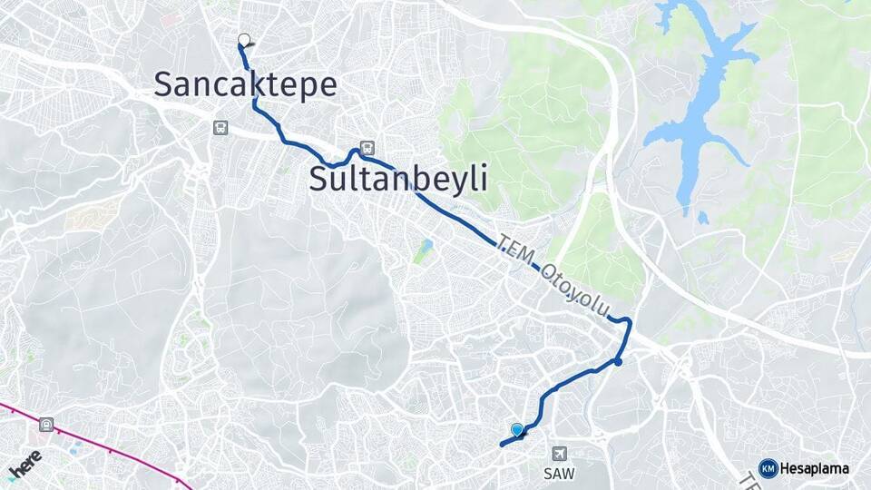 Kurtköy Samandıra Arası Kaç Km - Yol Tarifi