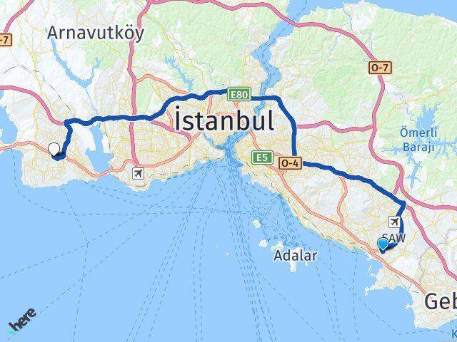 Orhangazi Beylikdüzü Arası Kaç Km - Yol Tarifi