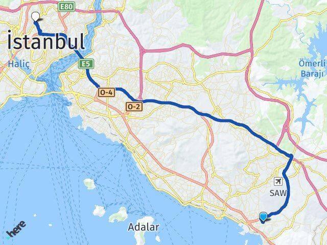 Orhangazi Kağıthane Arası Kaç Km - Yol Tarifi