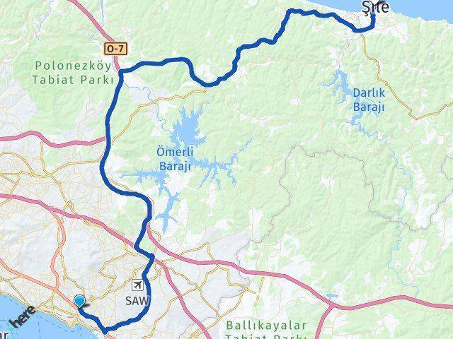 Orta Şile Arası Kaç Km - Yol Tarifi