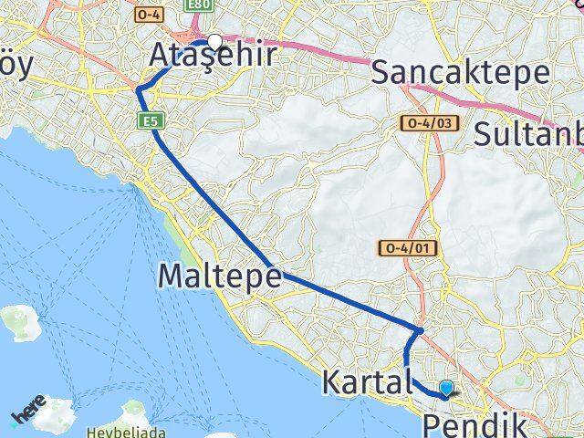 Sapan Bağları Ataşehir Arası Kaç Km - Yol Tarifi