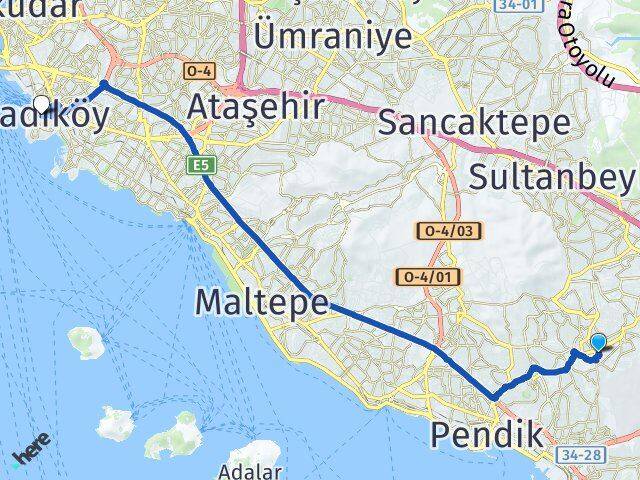 Şeyhli Kadıköy Arası Kaç Km - Yol Tarifi