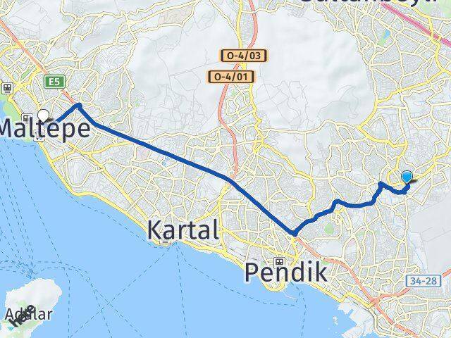 Şeyhli Maltepe Arası Kaç Km - Yol Tarifi