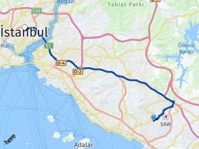 Şeyhli Şişli Arası Kaç Km - Yol Tarifi