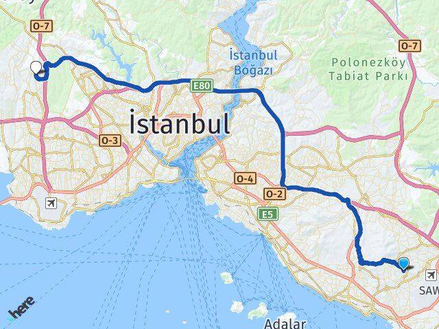 Sülüntepe Başakşehir Arası Kaç Km - Yol Tarifi