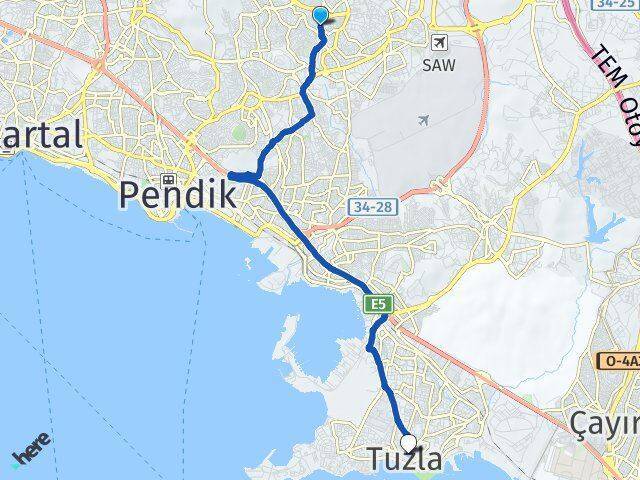 Sülüntepe Tuzla Arası Kaç Km - Yol Tarifi