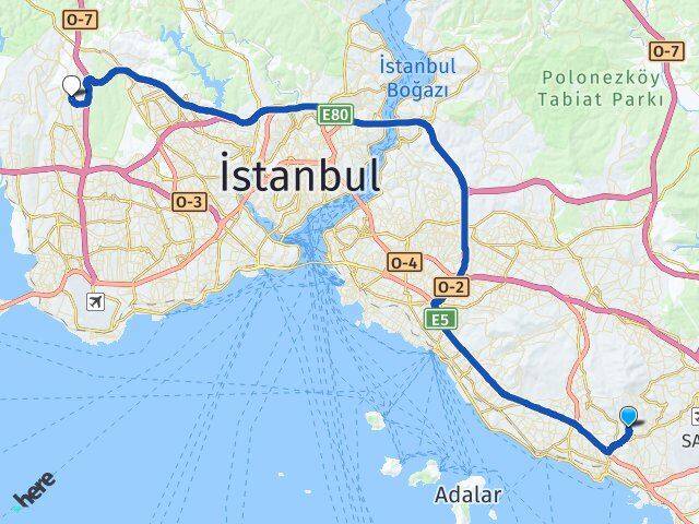 Velibaba Başakşehir Arası Kaç Km - Yol Tarifi