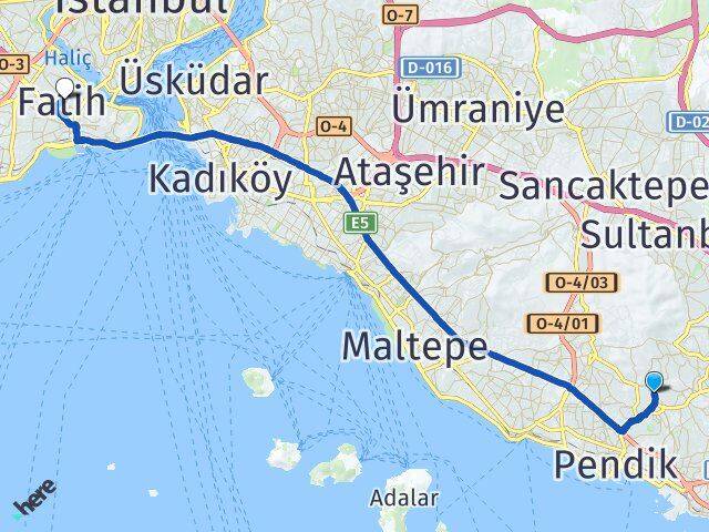 Velibaba Fatih Arası Kaç Km - Yol Tarifi