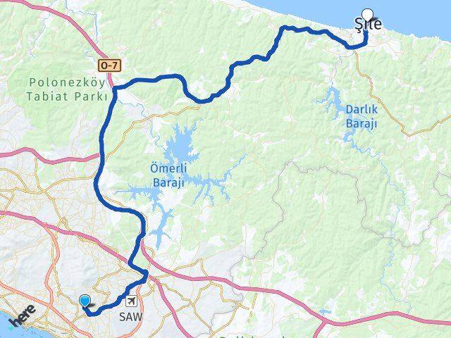 Velibaba Şile Arası Kaç Km - Yol Tarifi