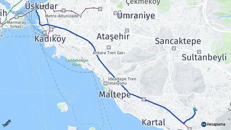 Velibaba Üsküdar Arası Kaç Km - Yol Tarifi