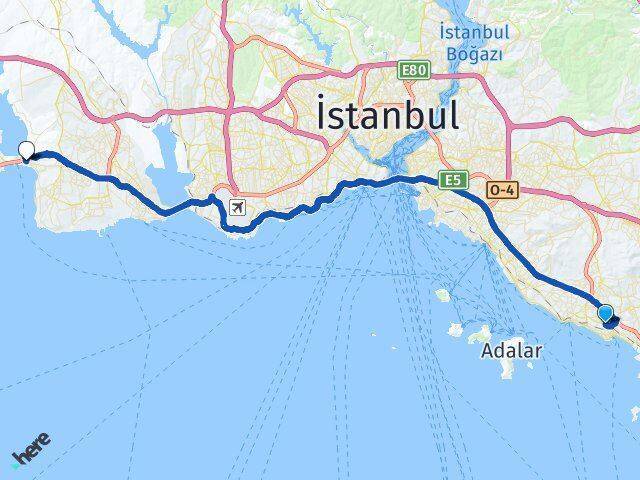 Yeni Büyükçekmece Arası Kaç Km - Yol Tarifi