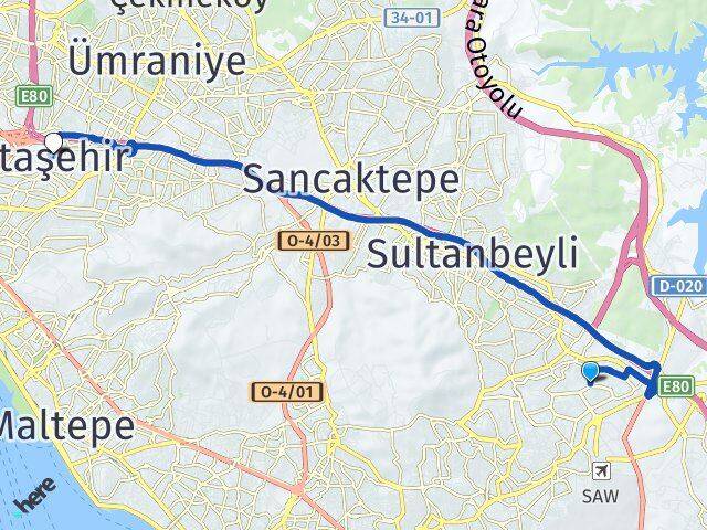 Yenişehir Ataşehir Arası Kaç Km - Yol Tarifi