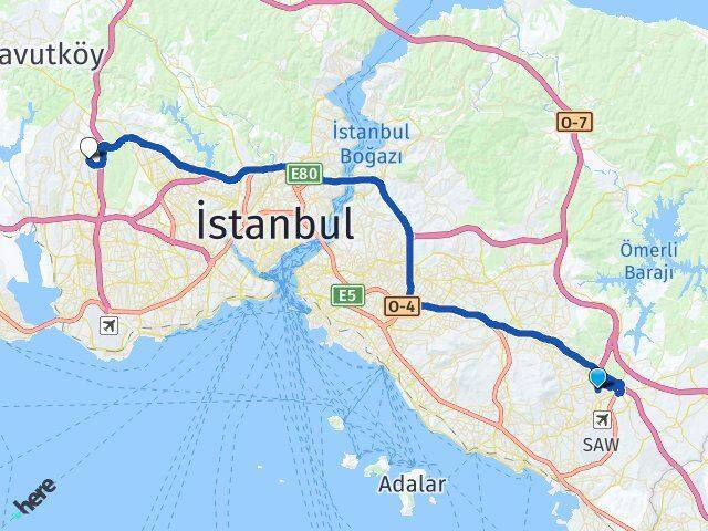 Yenişehir Başakşehir Arası Kaç Km - Yol Tarifi