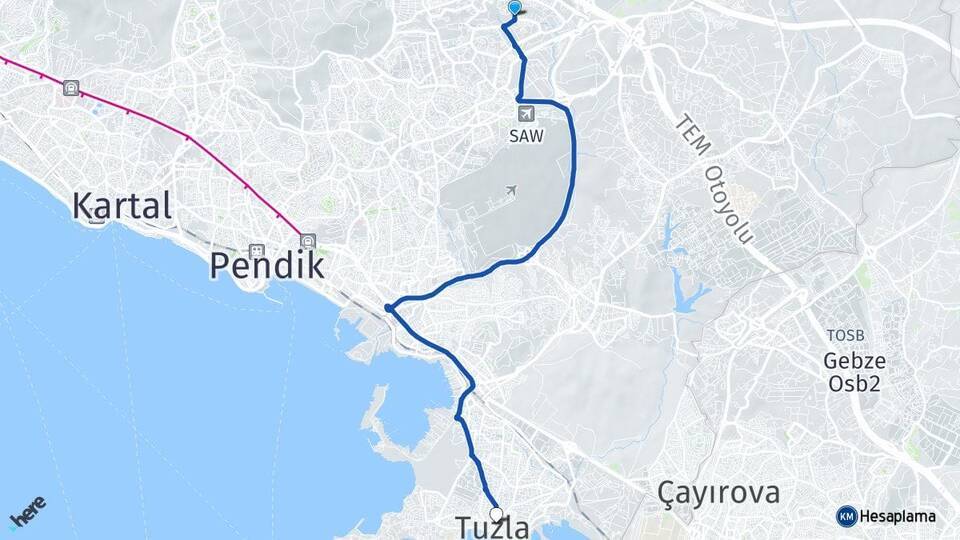 Yenişehir Tuzla Arası Kaç Km - Yol Tarifi