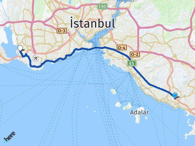 Yeşilbağlar Küçükçekmece Arası Kaç Km - Yol Tarifi