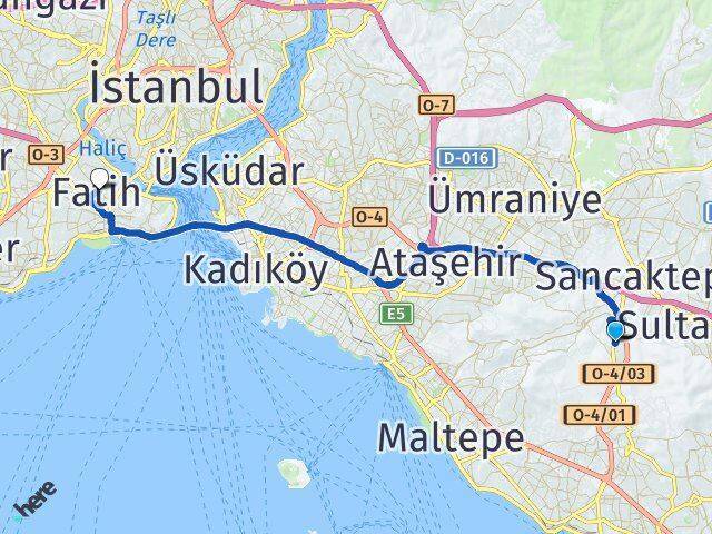 Fatih Fatih Arası Kaç Km - Yol Tarifi