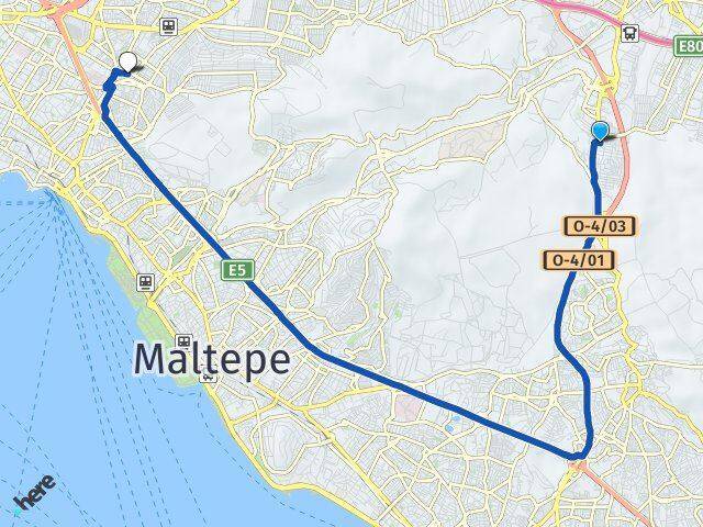 Fatih İçerenköy Arası Kaç Km - Yol Tarifi