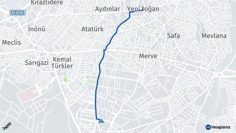 Samandıra Yenidoğan Arası Kaç Km - Yol Tarifi