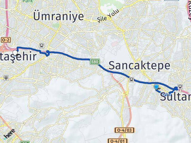 Veysel Karani Ataşehir Arası Kaç Km - Yol Tarifi