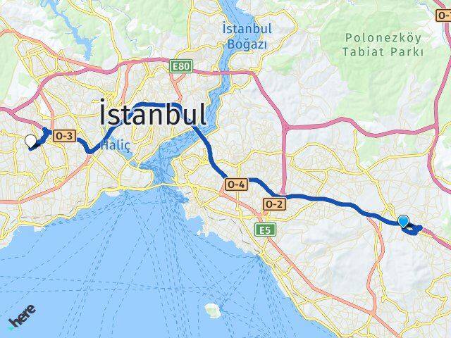 Veysel Karani Bağcılar Arası Kaç Km - Yol Tarifi