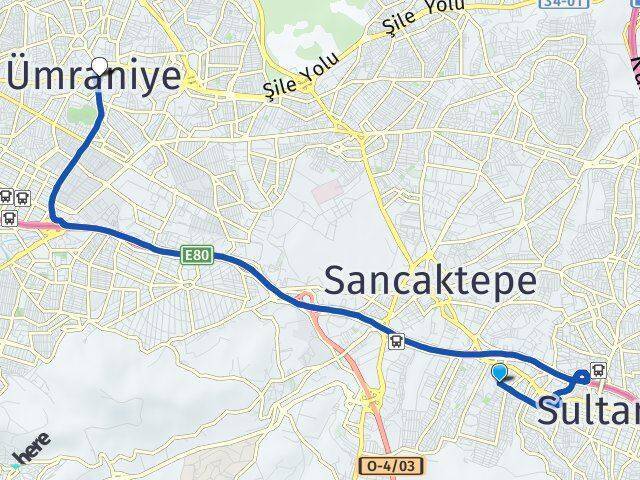 Veysel Karani Ümraniye Arası Kaç Km - Yol Tarifi