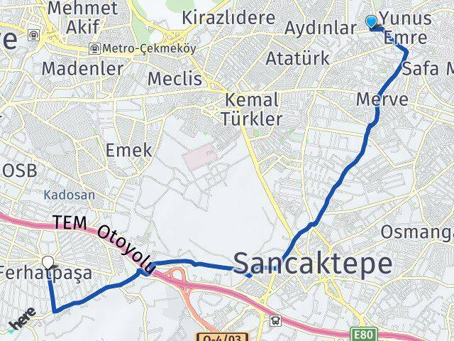 Yenidoğan Ferhatpaşa Arası Kaç Km - Yol Tarifi