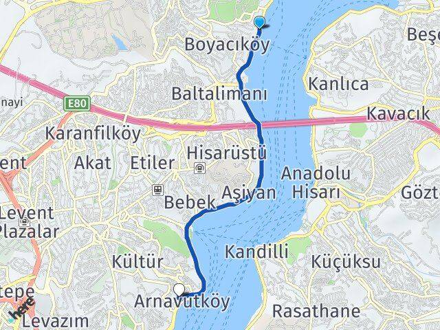Emirgan Arnavutköy Arası Kaç Km - Yol Tarifi