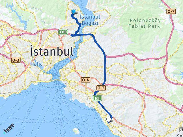 Ferahevler Maltepe Arası Kaç Km - Yol Tarifi