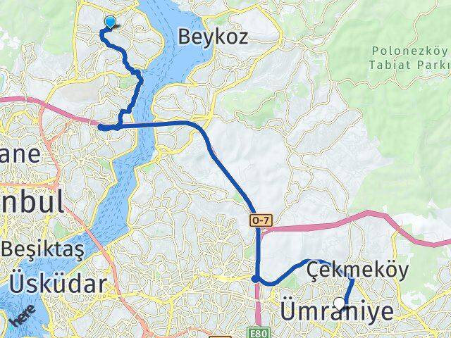 Ferahevler Ümraniye Arası Kaç Km - Yol Tarifi