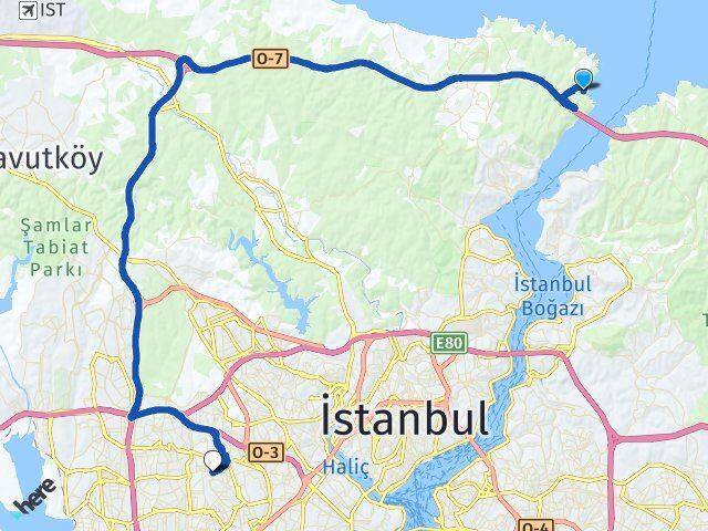 Garipçe Bağcılar Arası Kaç Km - Yol Tarifi