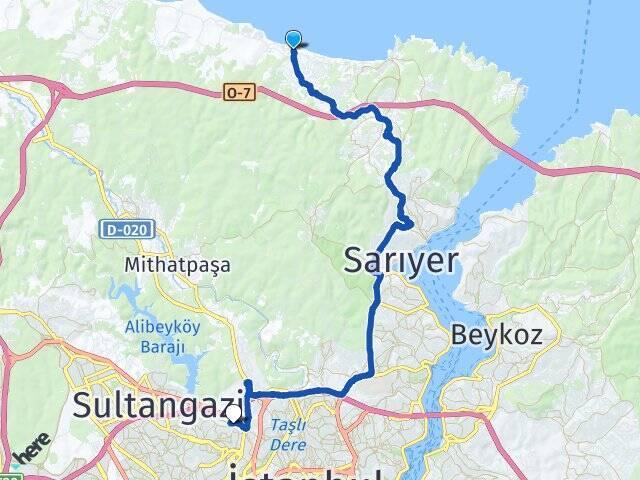 Kısırkaya Alibeyköy Cep Otogarı Arası Kaç Km - Yol Tarifi